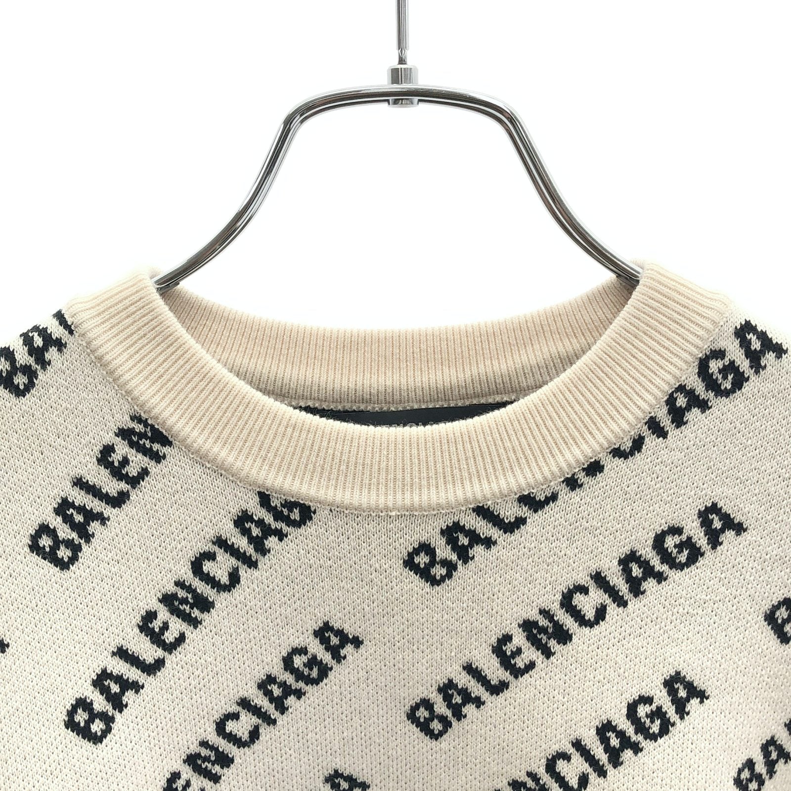ニット ニット コットン アイボリー バレンシアガ トップス BALENCIAGA