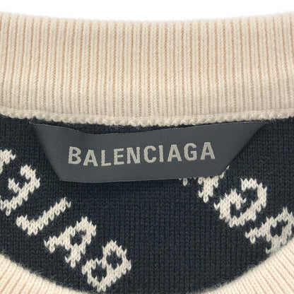 ニット ニット コットン アイボリー バレンシアガ トップス BALENCIAGA