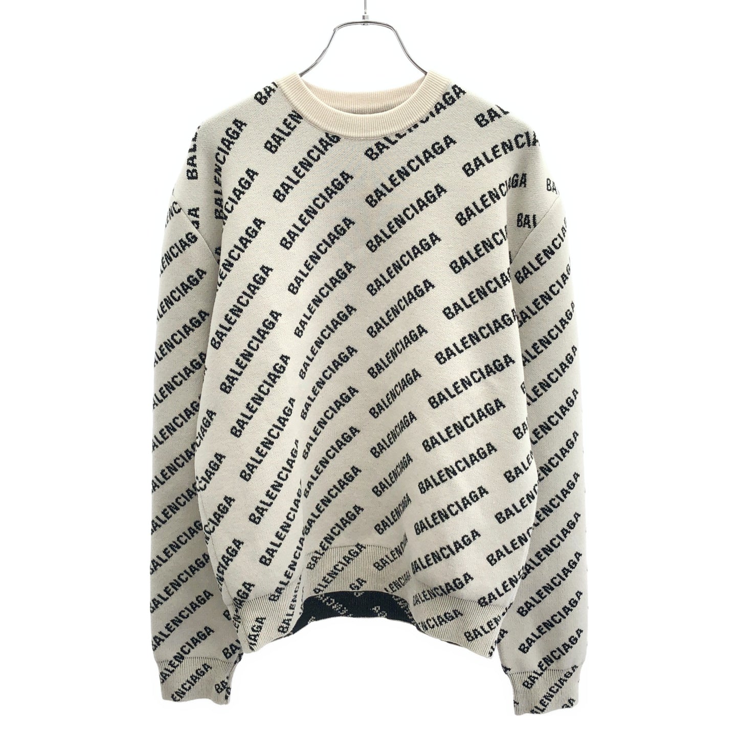ニット ニット コットン アイボリー バレンシアガ トップス BALENCIAGA