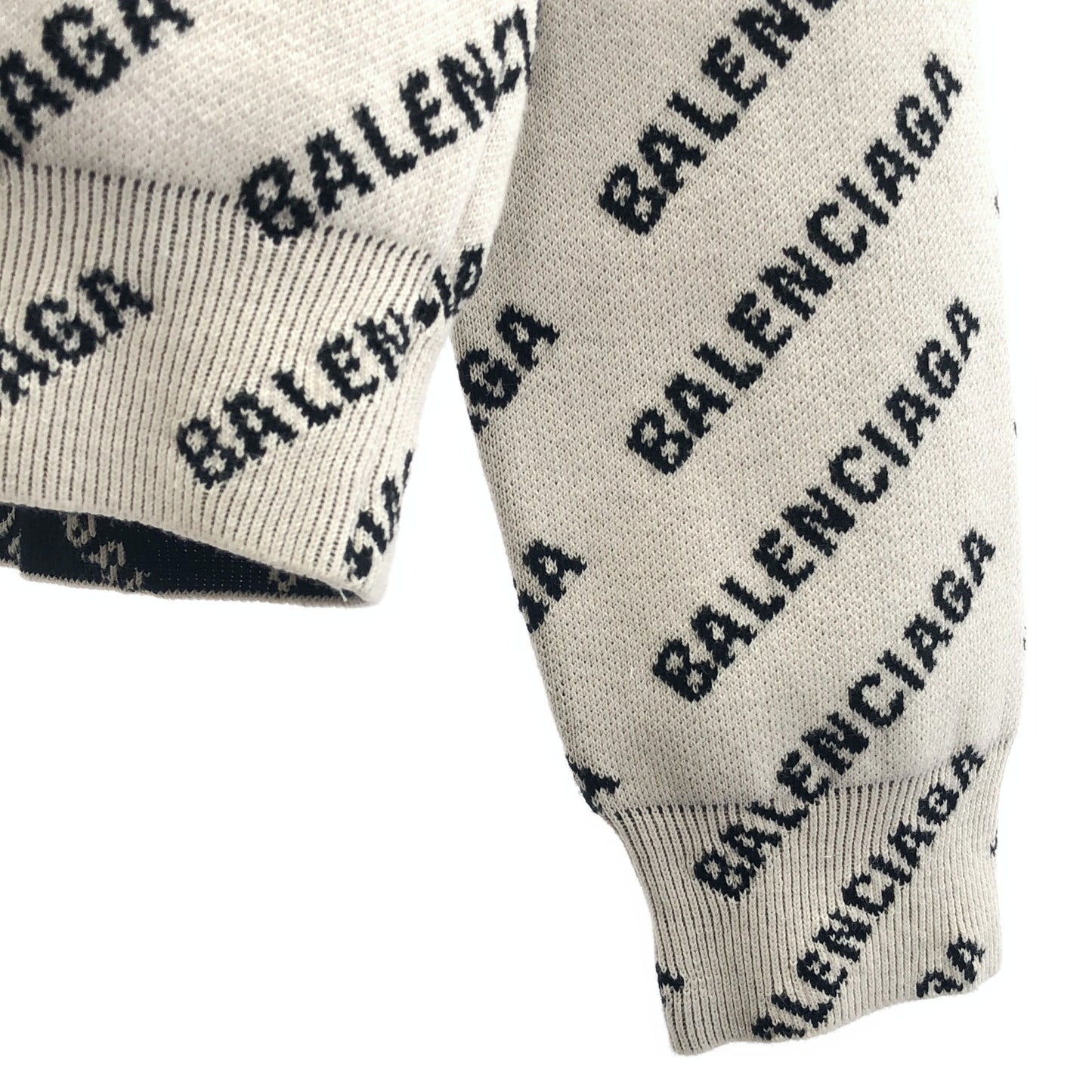 ニット ニット コットン アイボリー バレンシアガ トップス BALENCIAGA