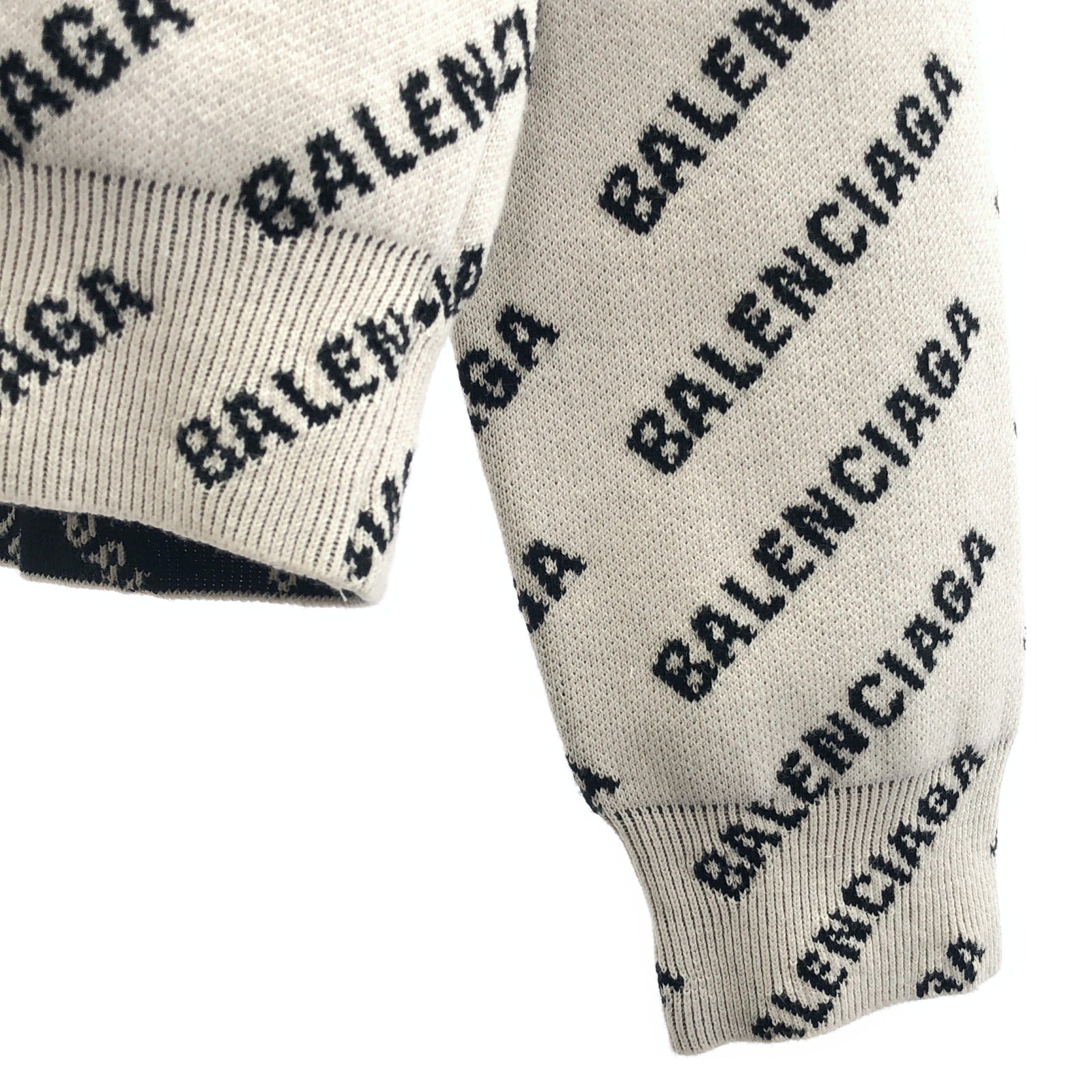 ニット ニット コットン アイボリー バレンシアガ トップス BALENCIAGA