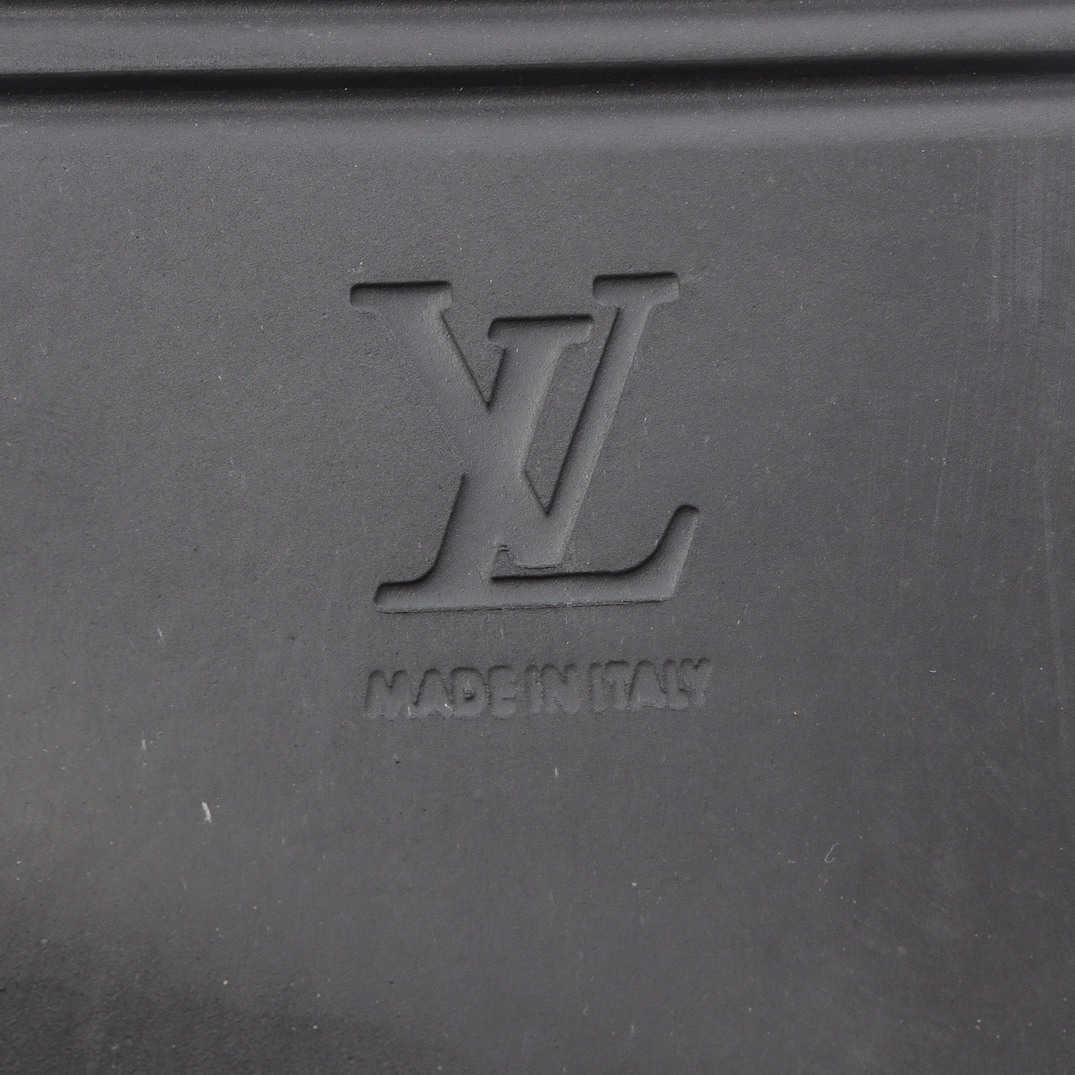 LVイージーライン ミュール モノグラム サンダル レザー ブラック ルイ