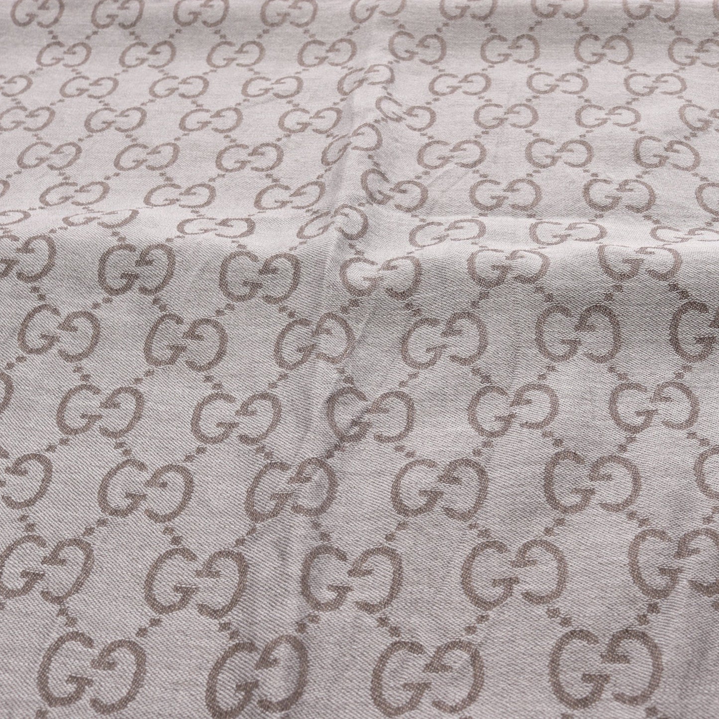 GG柄 ストール スカーフ マフラー ウール シルク ダークブラウン グッチ 財布・小物 GUCCI