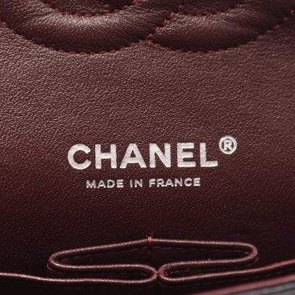 マトラッセ ダブルフラップ チェーンショルダーバッグ キャビアスキン ブラック シルバー金具 シャネル バッグ CHANEL