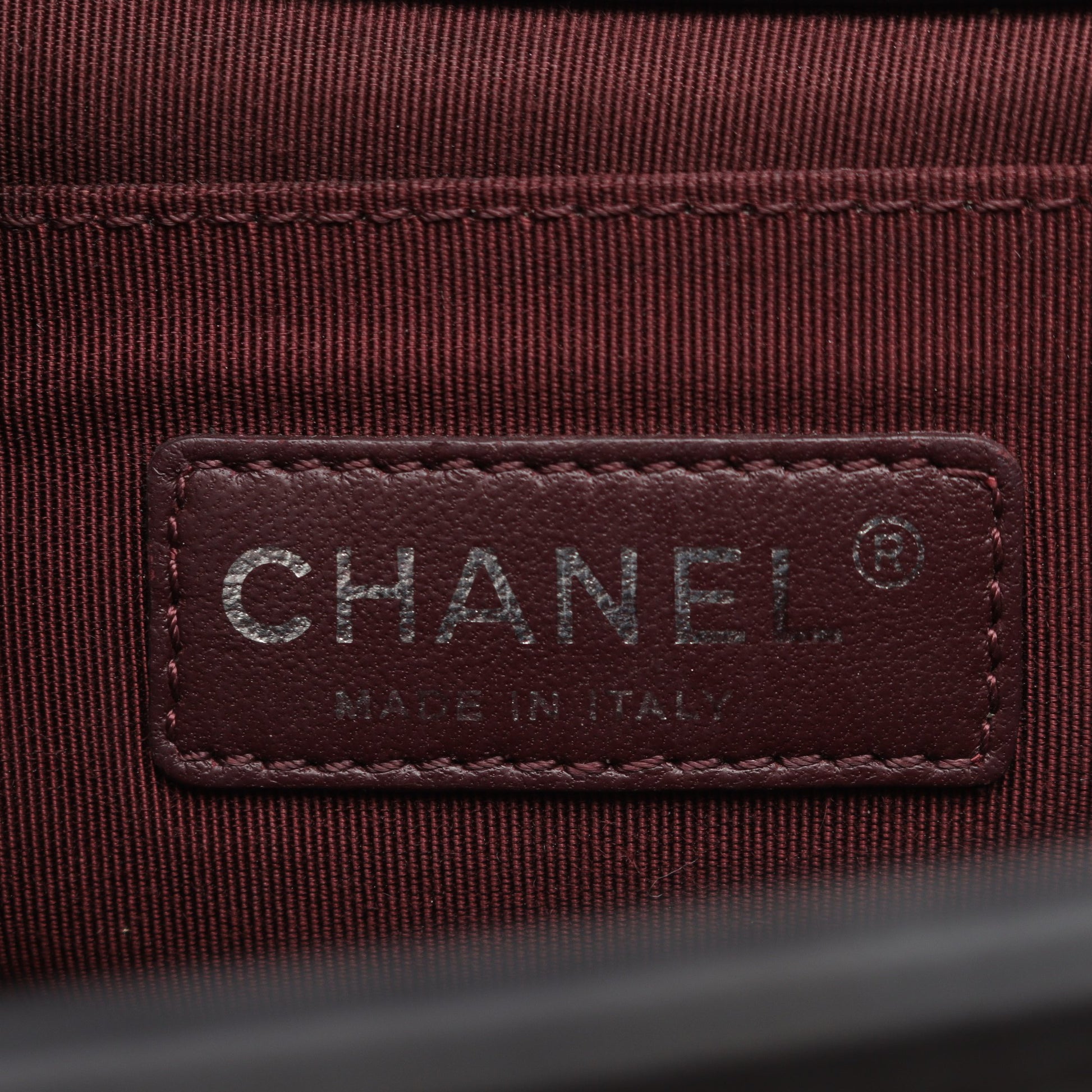 ボーイシャネル チェーンショルダーバッグ ラムスキン ブラック ホワイト アンティークシルバー金具 シャネル バッグ CHANEL