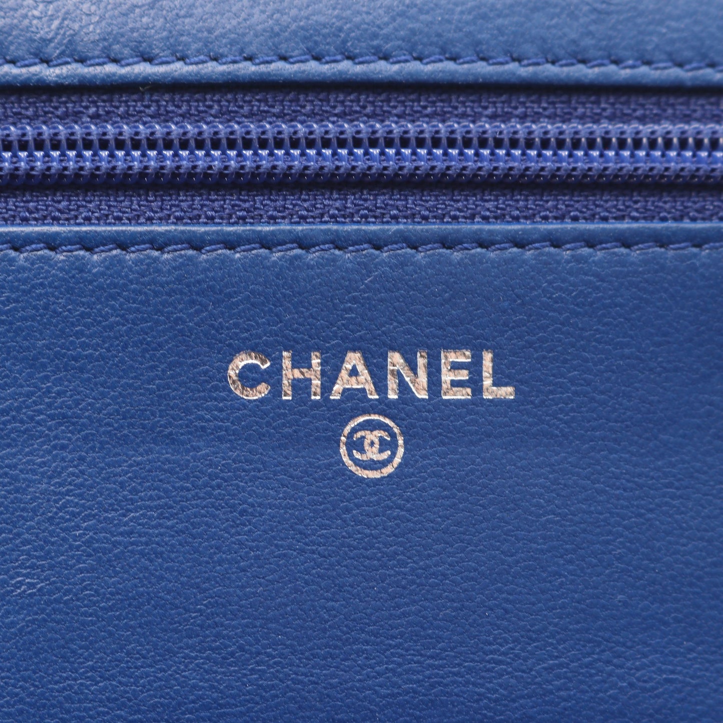 ボーイシャネル チェーンウォレット リザード ブルー アンティークシルバー金具 シャネル バッグ CHANEL