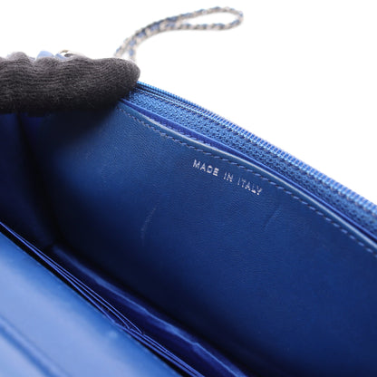 ボーイシャネル チェーンウォレット リザード ブルー アンティークシルバー金具 シャネル バッグ CHANEL