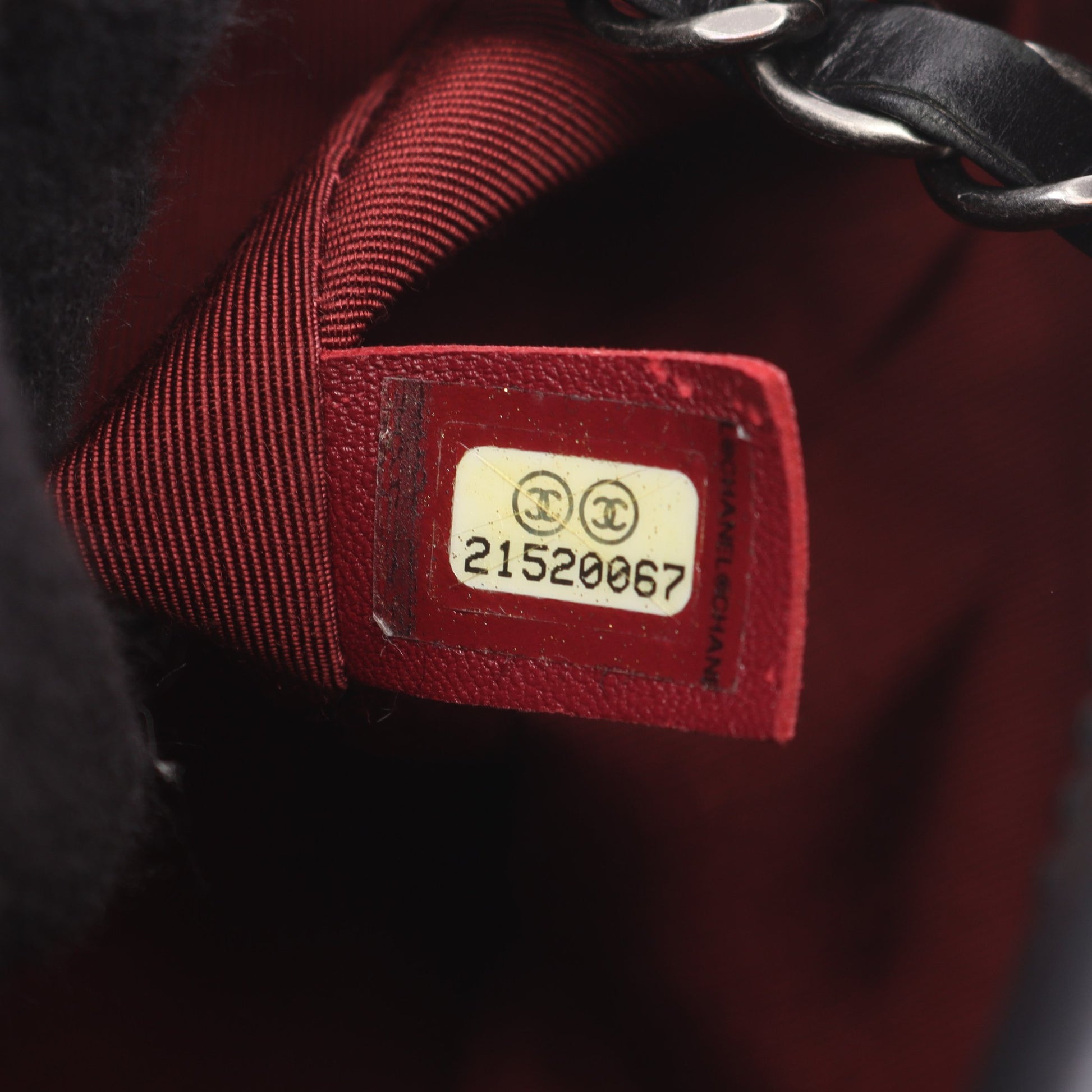 マトラッセ チェーンショルダーバッグ ラムスキン ブラック シルバー金具 シャネル バッグ CHANEL
