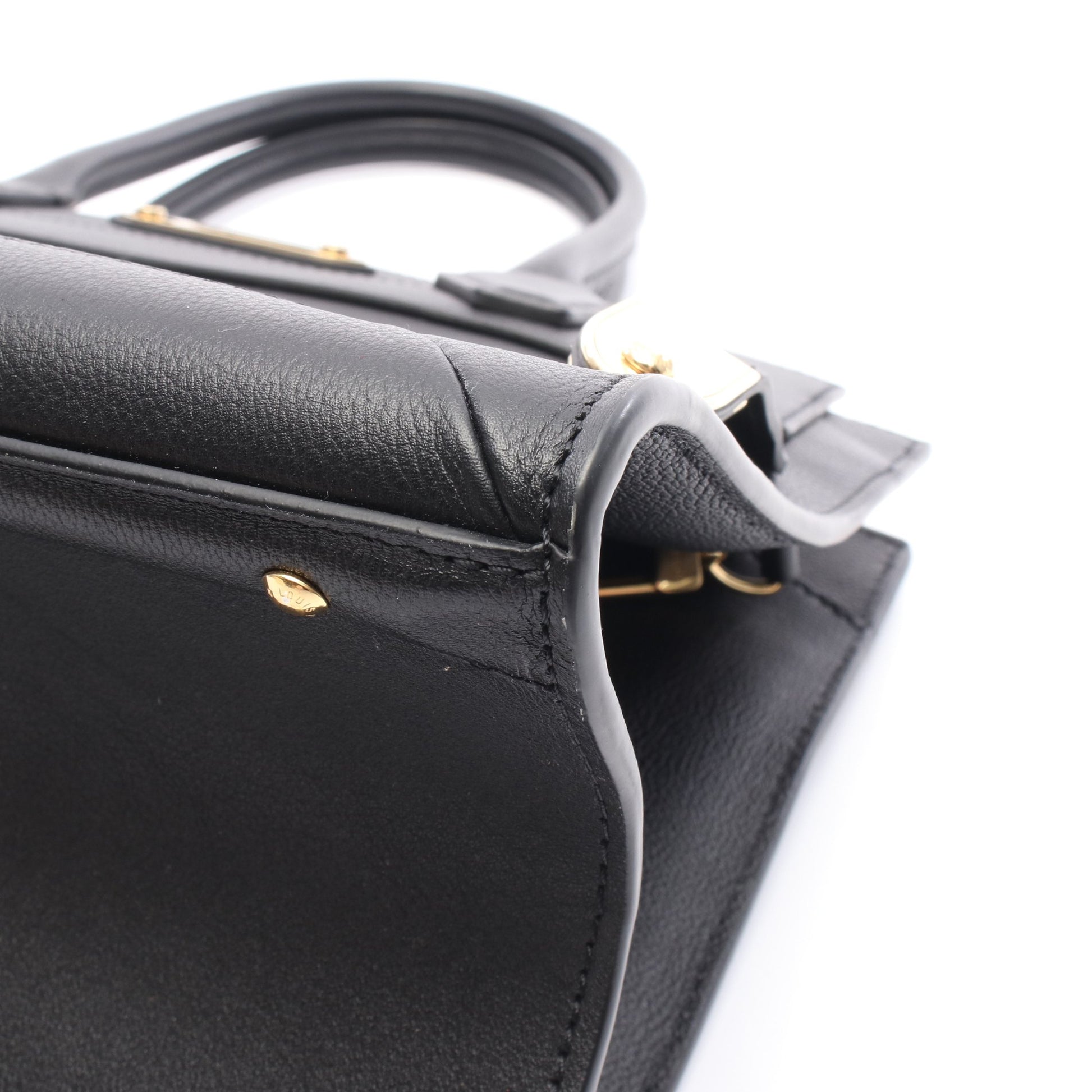 スティーマーMM ノワール ハンドバッグ レザー ブラック 2WAY ルイヴィトン バッグ LOUIS VUITTON