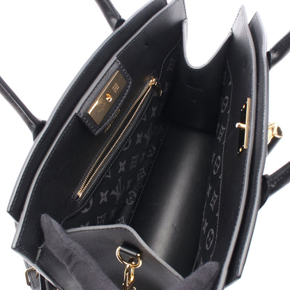 スティーマーMM ノワール ハンドバッグ レザー ブラック 2WAY ルイヴィトン バッグ LOUIS VUITTON