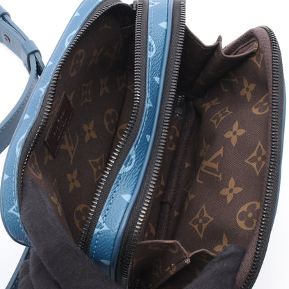 ナノ アルファ ウェアラブル ウォレット モノグラム ショルダーバッグ PVC レザー ブルー ルイヴィトン バッグ LOUIS VUITTON