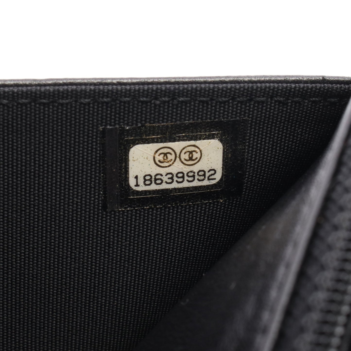 ココマーク チェーンウォレット レザー ブラック シルバー金具 シャネル バッグ CHANEL