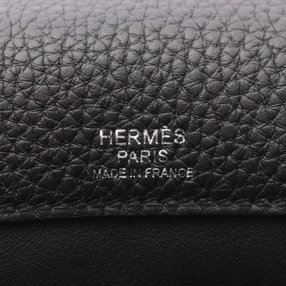 サックアデペッシュ29 ショルダーバッグ トゴ ブラック シルバー金具 B刻印 エルメス バッグ HERMES