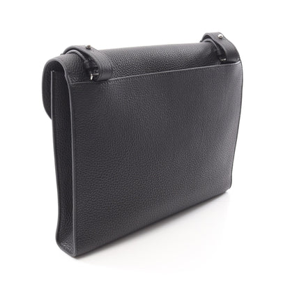 サックアデペッシュ29 ショルダーバッグ トゴ ブラック シルバー金具 B刻印 エルメス バッグ HERMES