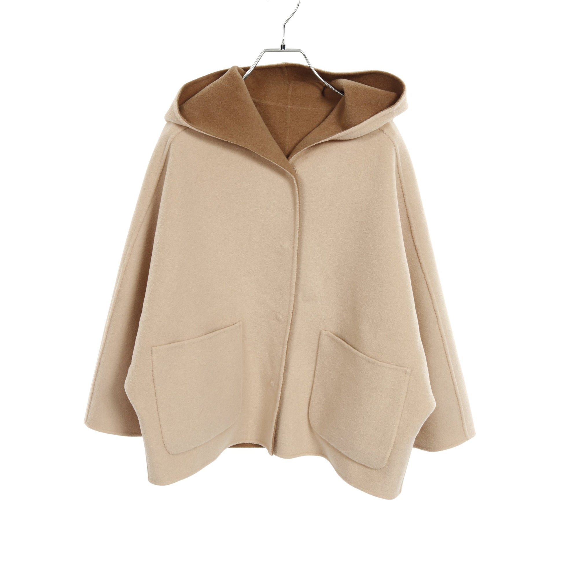 MAGNO リバーシブル コート ウール ベージュ ブラウン フード付き マックスマーラウィークエンド アウター Max Mara Weekend