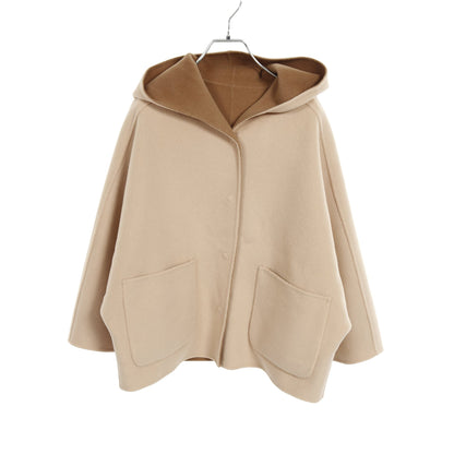 MAGNO リバーシブル コート ウール ベージュ ブラウン フード付き マックスマーラウィークエンド アウター Max Mara Weekend