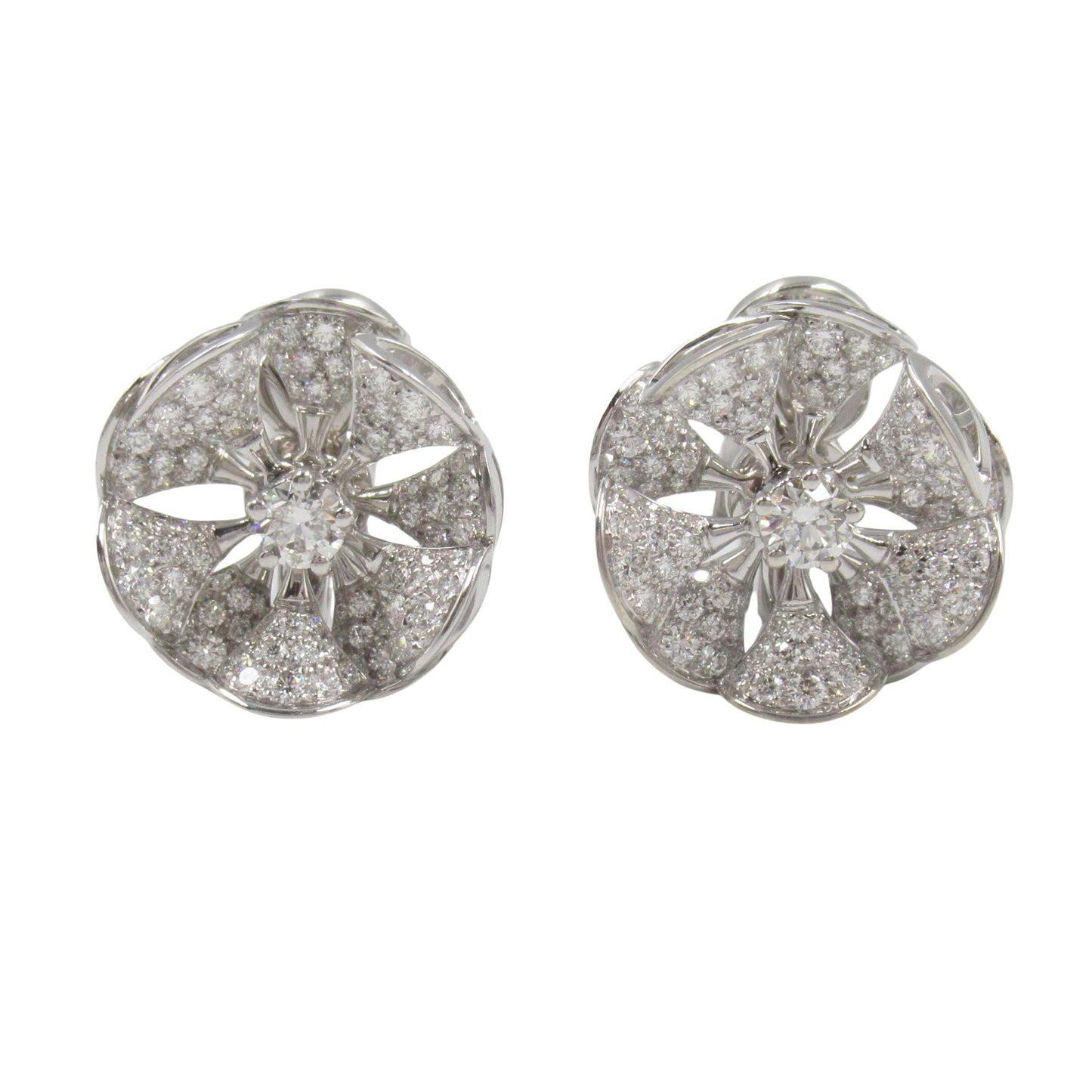 ディーヴァドリームピアス ダイヤ ピアス K18WG（ホワイトゴールド） ダイヤモンド クリア ブルガリ アクセサリー BVLGARI