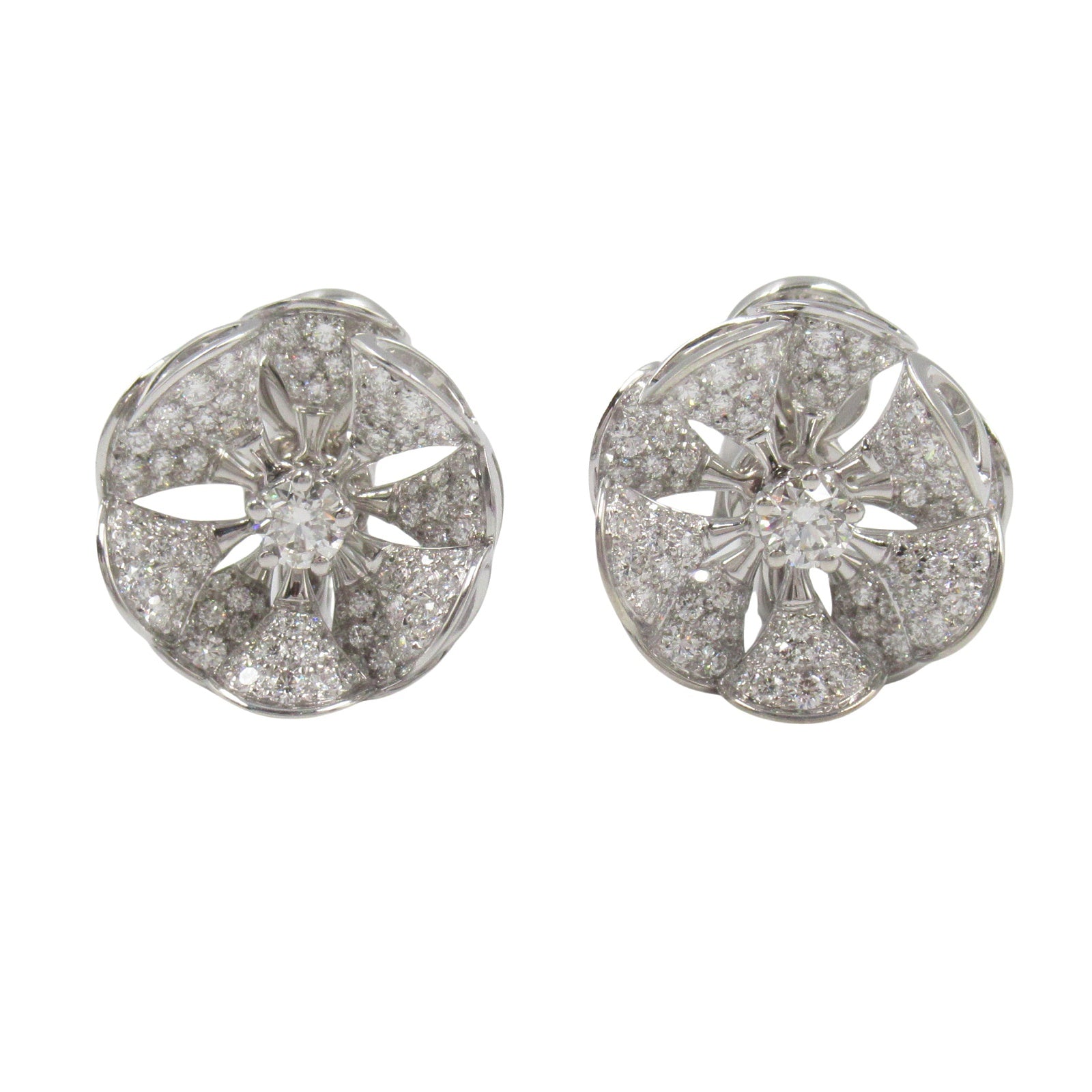 ディーヴァドリームピアス ダイヤ ピアス K18WG（ホワイトゴールド） ダイヤモンド クリア ブルガリ アクセサリー BVLGARI