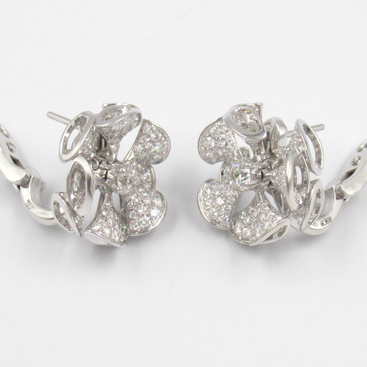 ディーヴァドリームピアス ダイヤ ピアス K18WG（ホワイトゴールド） ダイヤモンド クリア ブルガリ アクセサリー BVLGARI