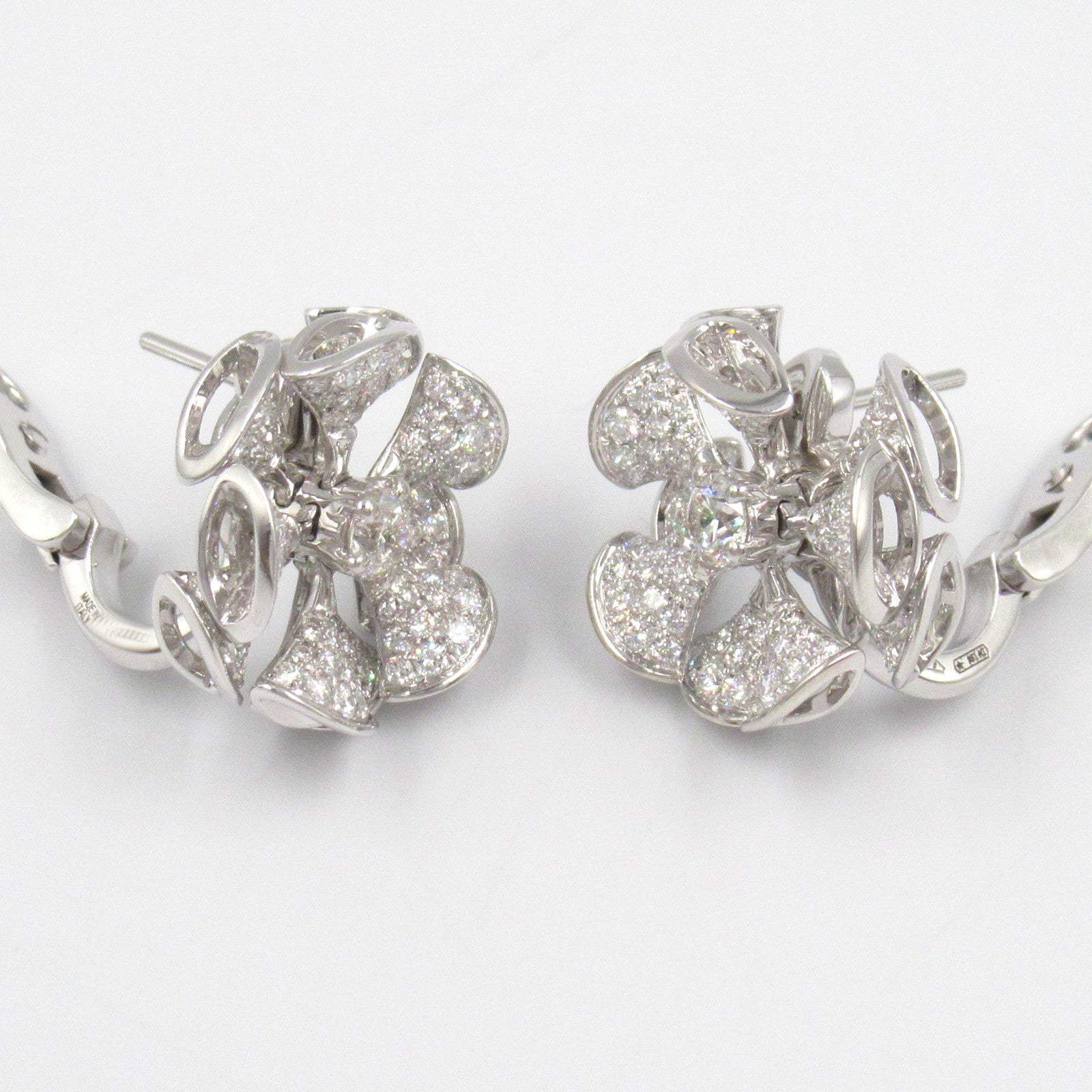 ディーヴァドリームピアス ダイヤ ピアス K18WG（ホワイトゴールド） ダイヤモンド クリア ブルガリ アクセサリー BVLGARI