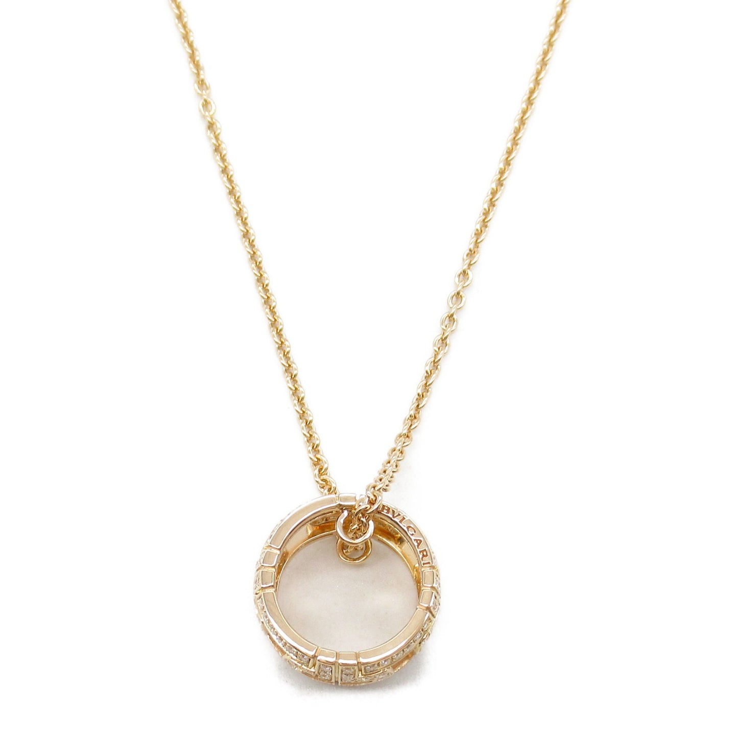 オープンパレンテシ ダイヤ ネックレス ネックレス K18PG（ピンクゴールド） ダイヤモンド クリア ブルガリ アクセサリー BVLGARI