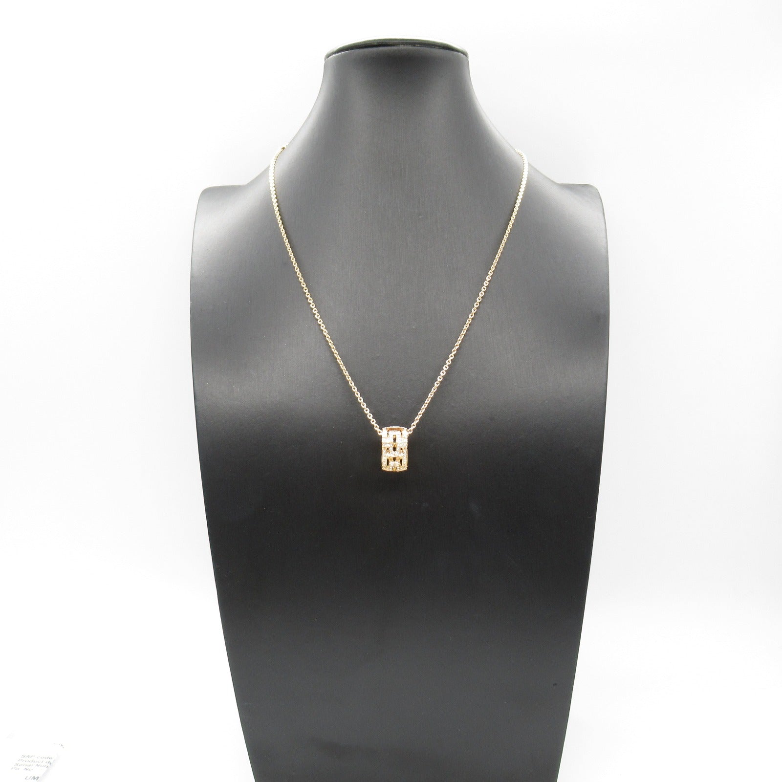 オープンパレンテシ ダイヤ ネックレス ネックレス K18PG（ピンクゴールド） ダイヤモンド クリア ブルガリ アクセサリー BVLGARI