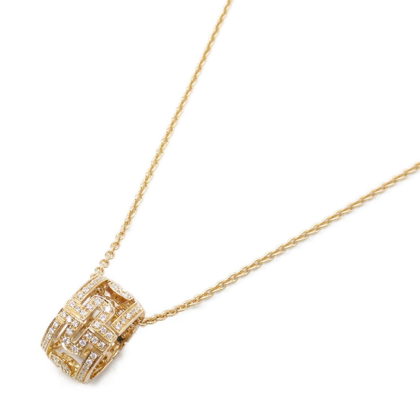 オープンパレンテシ ダイヤ ネックレス ネックレス K18PG（ピンクゴールド） ダイヤモンド クリア ブルガリ アクセサリー BVLGARI