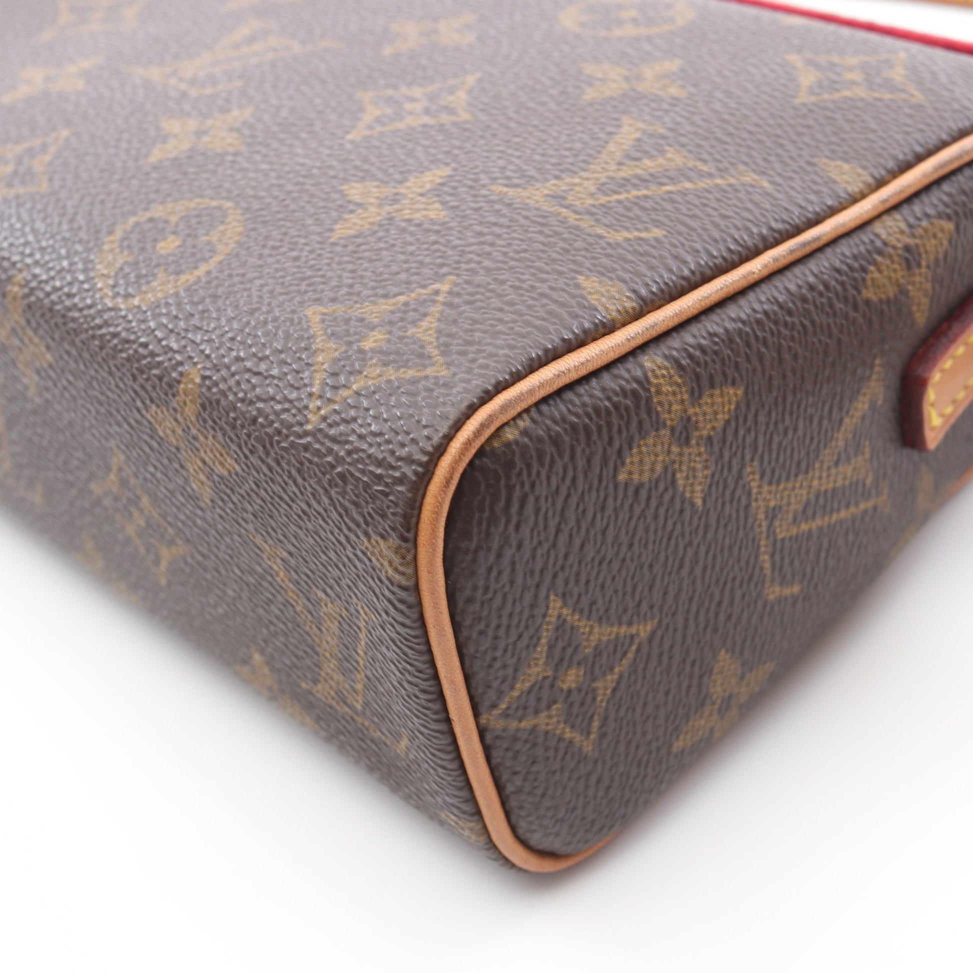 レシタル モノグラム ハンドバッグ PVC レザー ブラウン ルイヴィトン バッグ LOUIS VUITTON