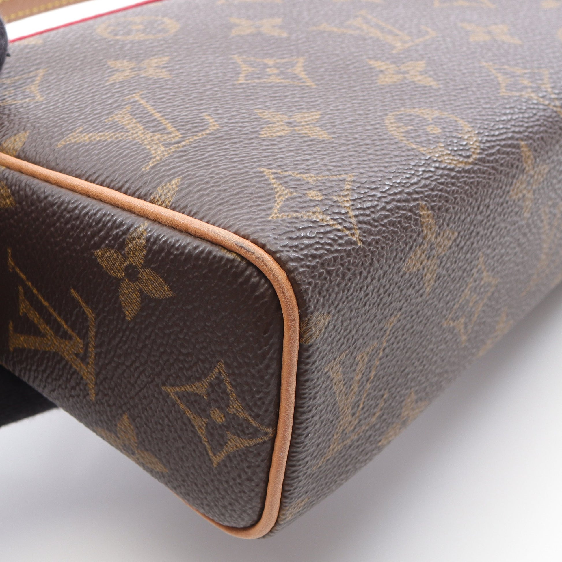 レシタル モノグラム ハンドバッグ PVC レザー ブラウン ルイヴィトン バッグ LOUIS VUITTON