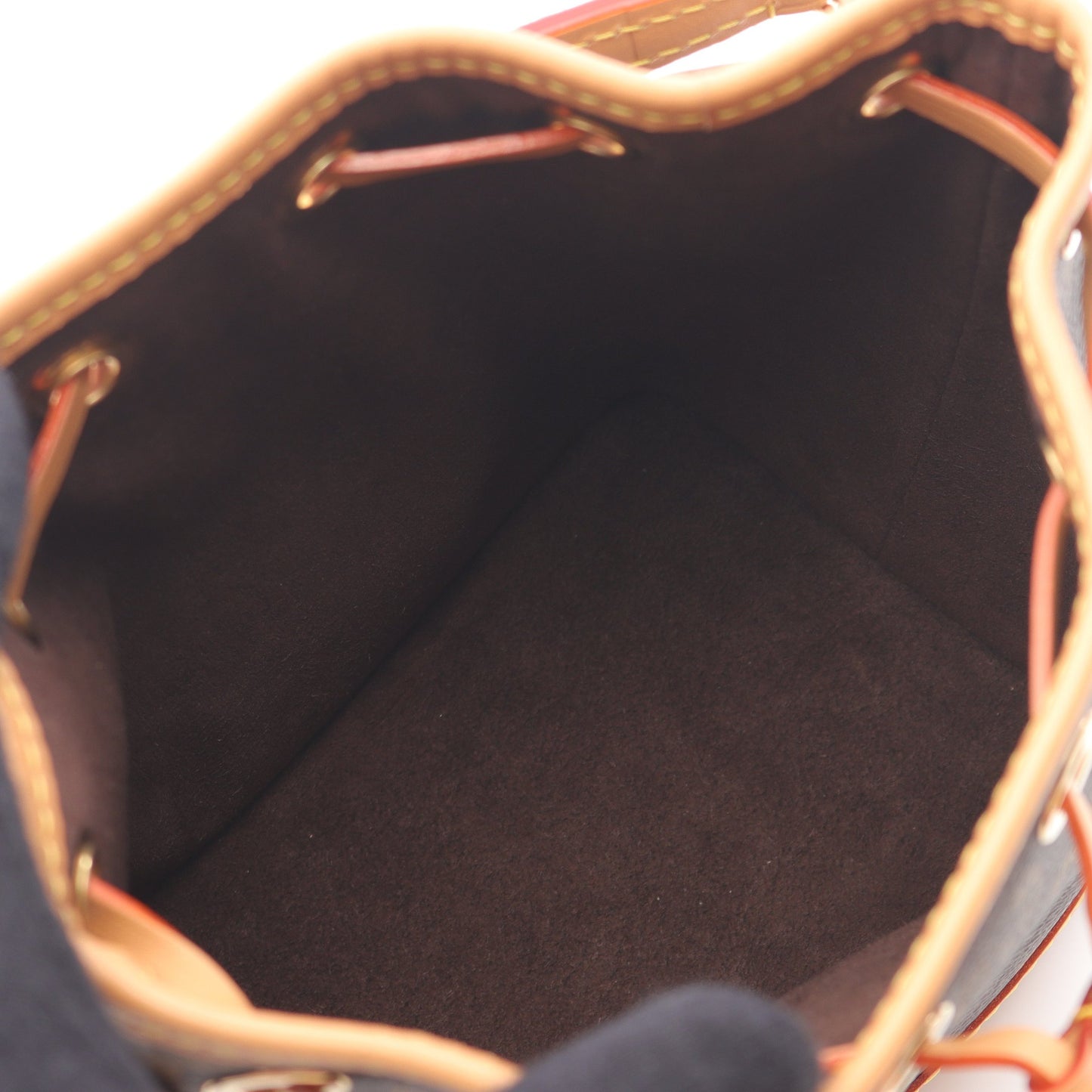 ナノ ノエ モノグラム ハンドバッグ PVC レザー ブラウン 2WAY ルイヴィトン バッグ LOUIS VUITTON