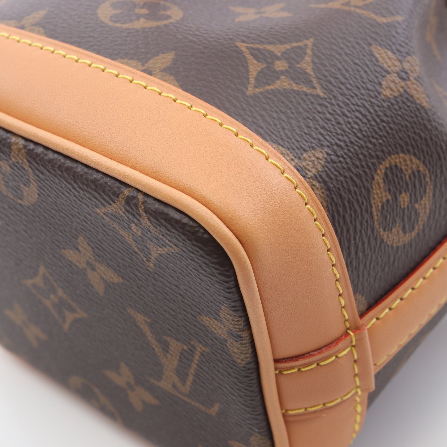 ナノ ノエ モノグラム ハンドバッグ PVC レザー ブラウン 2WAY ルイヴィトン バッグ LOUIS VUITTON