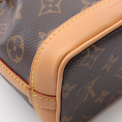ナノ ノエ モノグラム ハンドバッグ PVC レザー ブラウン 2WAY ルイヴィトン バッグ LOUIS VUITTON