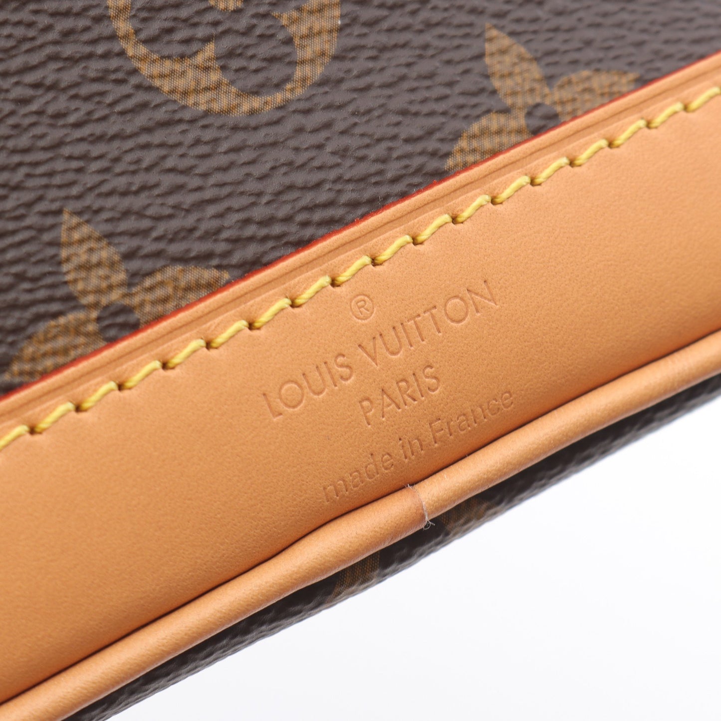 ナノ ノエ モノグラム ハンドバッグ PVC レザー ブラウン 2WAY ルイヴィトン バッグ LOUIS VUITTON