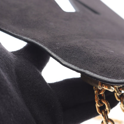 ツイストMM チェーンショルダーバッグ レザー ブラック グレー ルイヴィトン バッグ LOUIS VUITTON