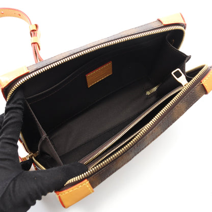 ソフトトランク ディス イズ ノットモノグラム ショルダーバッグ PVC レザー ブラウン ルイヴィトン バッグ LOUIS VUITTON