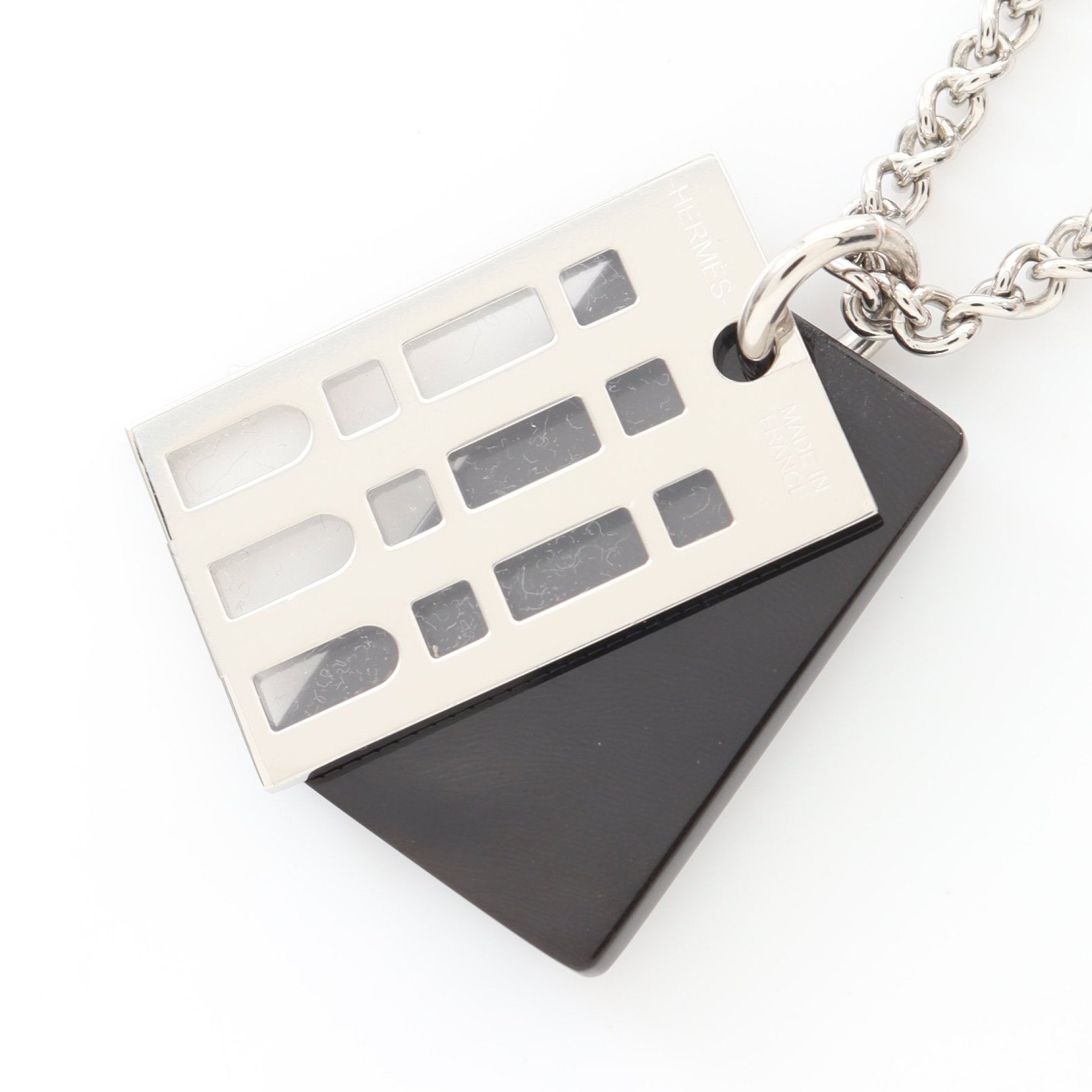 ヴァンキャトル フォーブル ネックレス シルバー ブラック エルメス