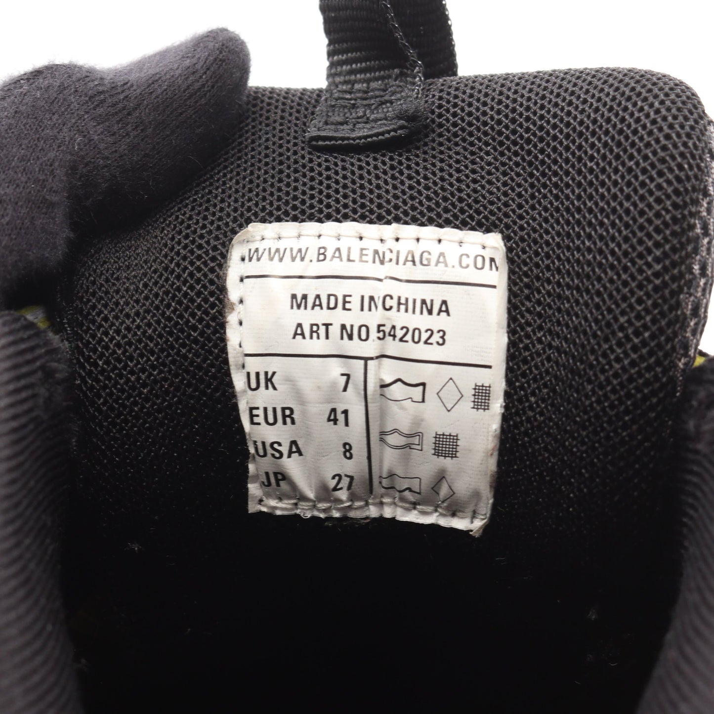 トラック トレーナー ローカットスニーカー ファブリック イエロー ブラック ホワイト バレンシアガ シューズ BALENCIAGA