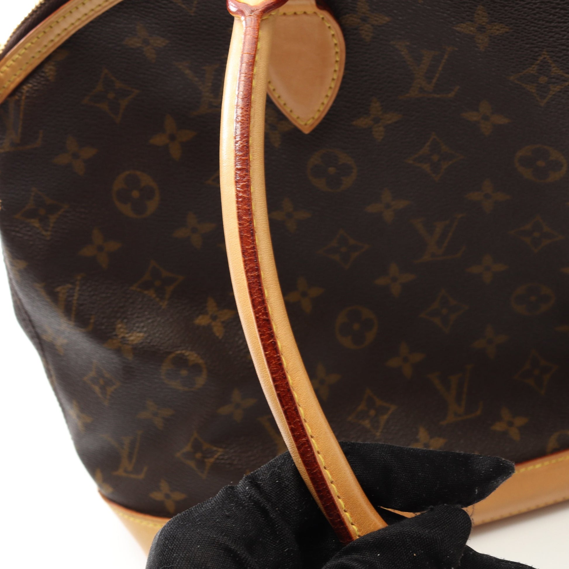 ロックイットオリゾンタル モノグラム ハンドバッグ トートバッグ PVC レザー ブラウン ルイヴィトン バッグ LOUIS VUITTON