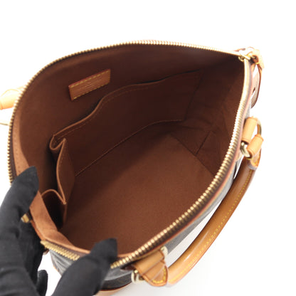 ロックイット モノグラム ハンドバッグ PVC レザー ブラウン ルイヴィトン バッグ LOUIS VUITTON