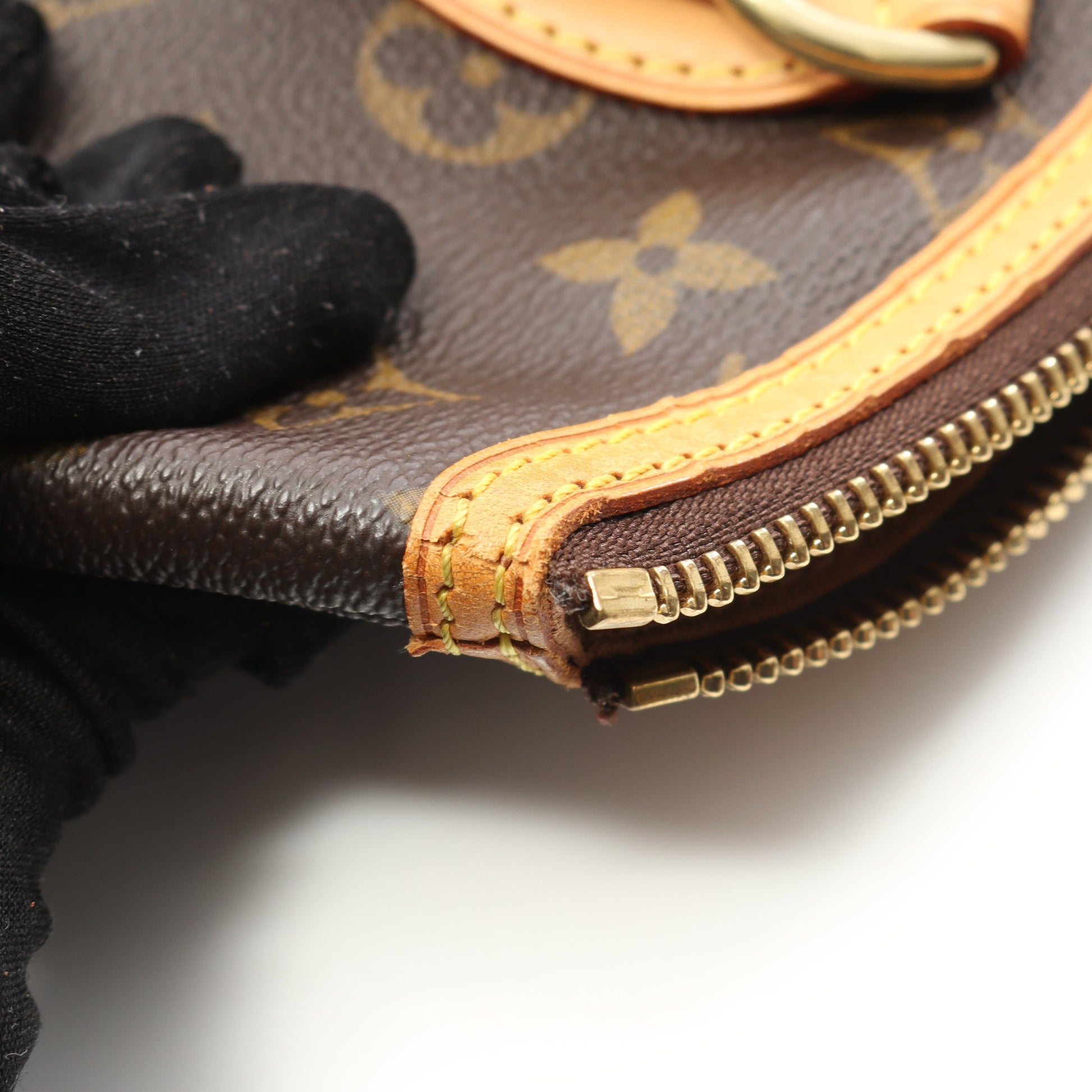 ロックイット モノグラム ハンドバッグ PVC レザー ブラウン ルイヴィトン バッグ LOUIS VUITTON