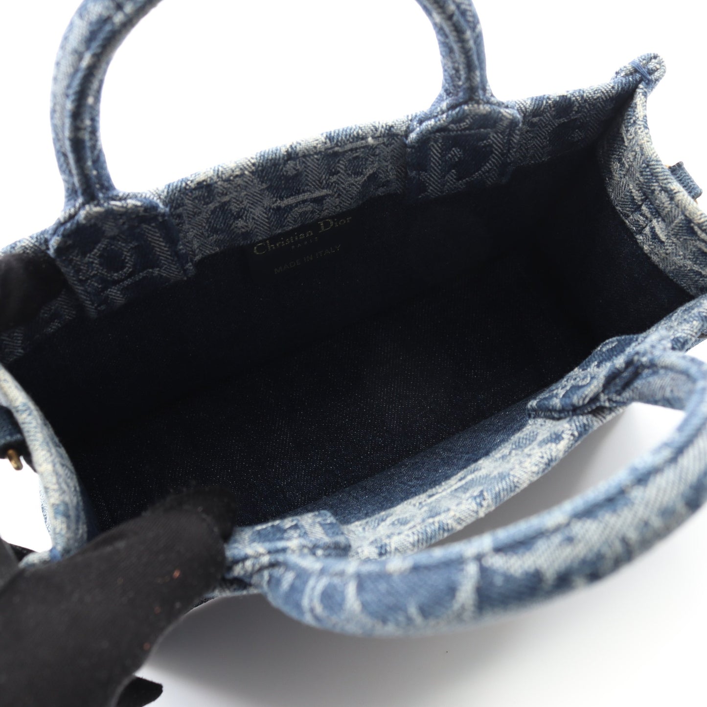 BOOK TOTE ブックトート ミニ ハンドバッグ デニム ブルー 2WAY クリスチャンディオール バッグ Christian Dior
