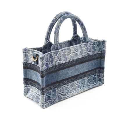 BOOK TOTE ブックトート ミニ ハンドバッグ デニム ブルー 2WAY クリスチャンディオール バッグ Christian Dior