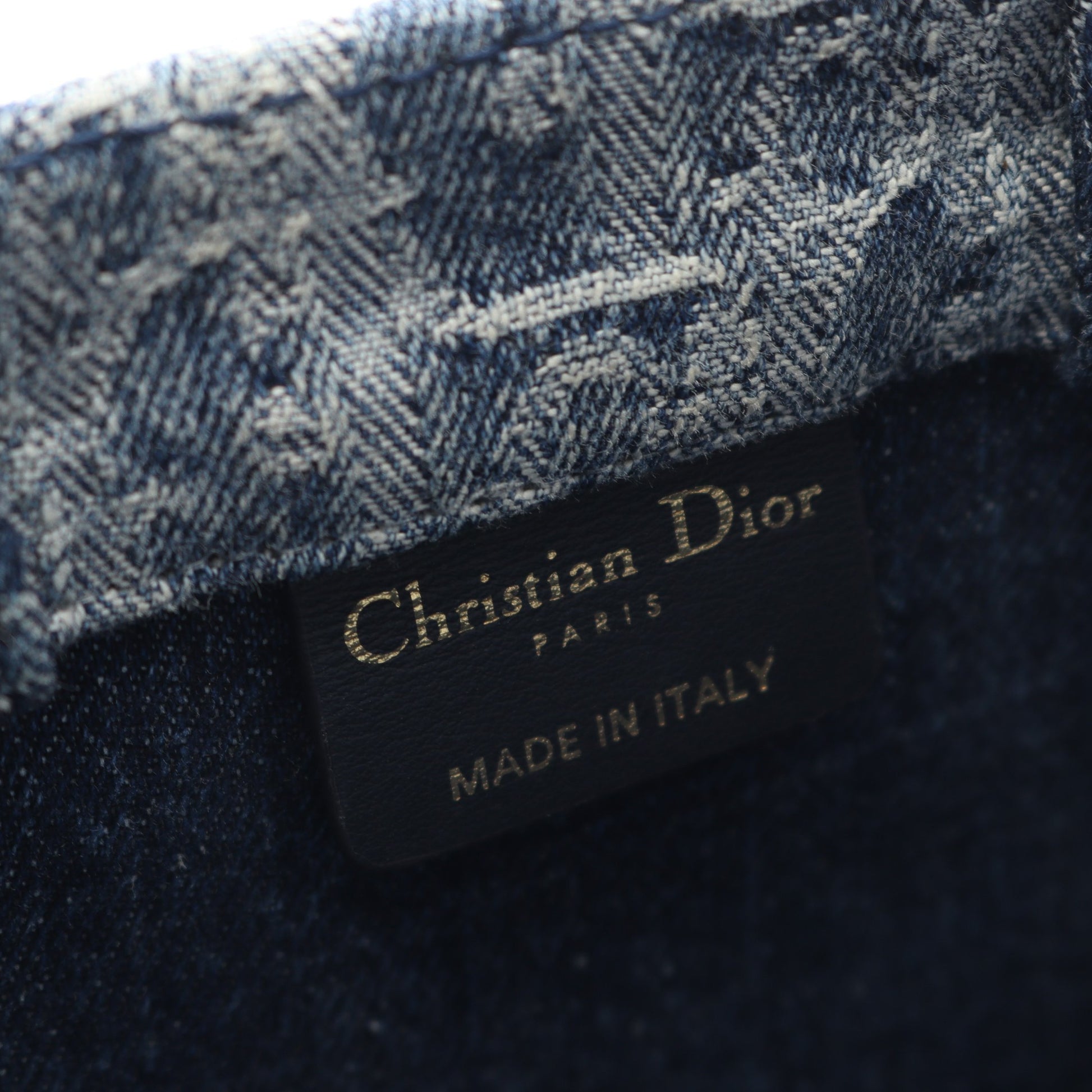 BOOK TOTE ブックトート ミニ ハンドバッグ デニム ブルー 2WAY クリスチャンディオール バッグ Christian Dior
