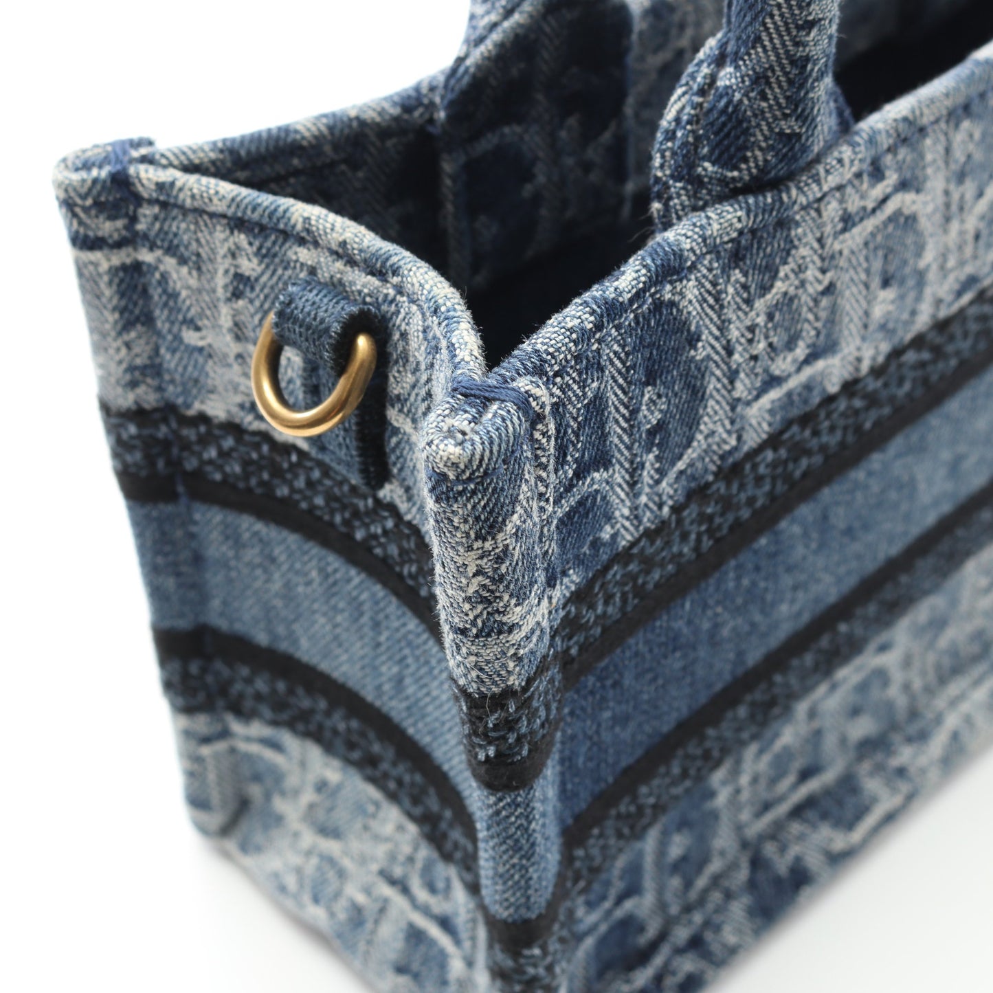BOOK TOTE ブックトート ミニ ハンドバッグ デニム ブルー 2WAY クリスチャンディオール バッグ Christian Dior