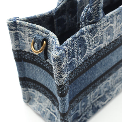 BOOK TOTE ブックトート ミニ ハンドバッグ デニム ブルー 2WAY クリスチャンディオール バッグ Christian Dior