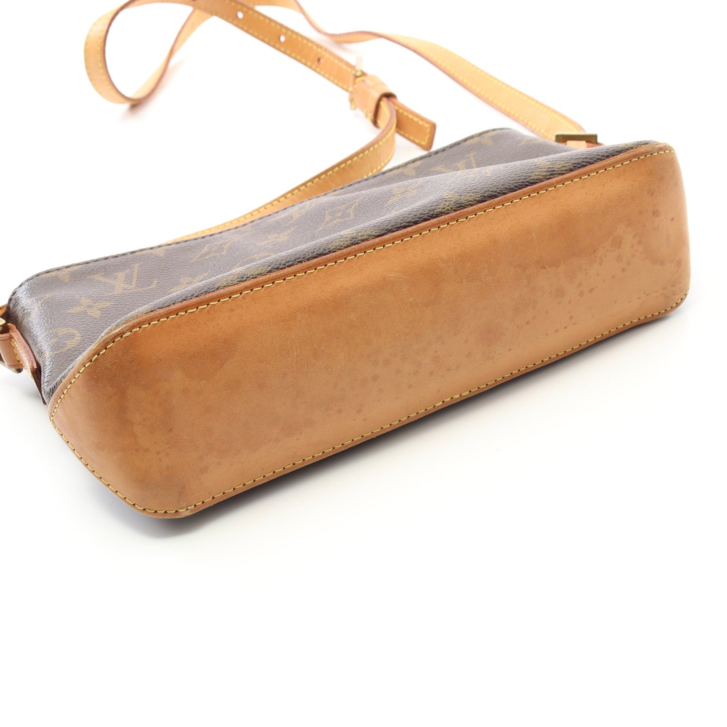 トロター モノグラム ショルダーバッグ PVC レザー ブラウン ルイヴィトン バッグ LOUIS VUITTON