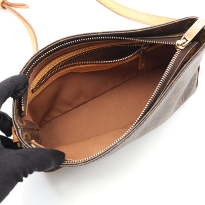 トロター モノグラム ショルダーバッグ PVC レザー ブラウン ルイヴィトン バッグ LOUIS VUITTON
