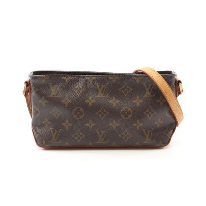 トロター モノグラム ショルダーバッグ PVC レザー ブラウン ルイヴィトン バッグ LOUIS VUITTON
