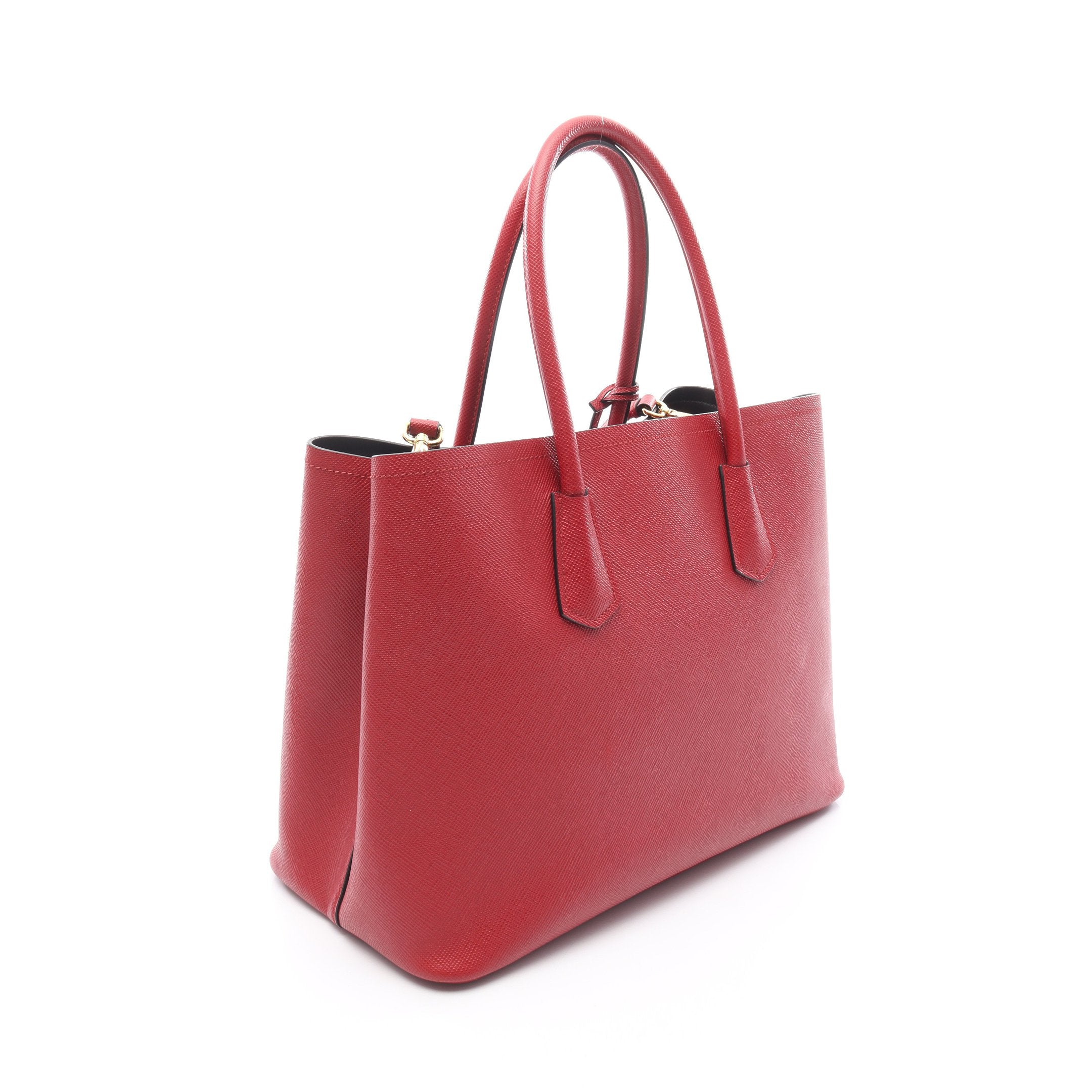 ドゥーブレ ミディアム ハンドバッグ サフィアーノレザー レッド 2WAY