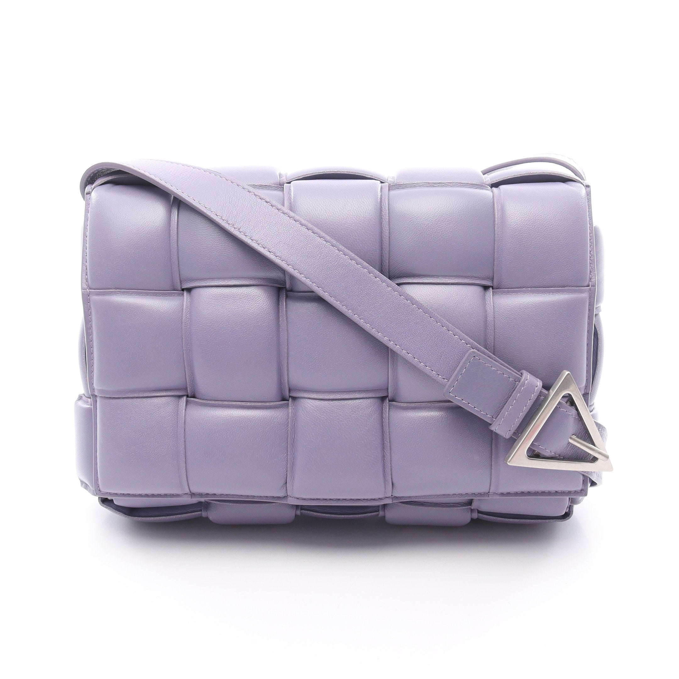 Bottega Veneta ボッテガヴェネタ　イントレチャート　ショルダー　紫 パデット カセット イントレチャート ショルダーバッグ レザー